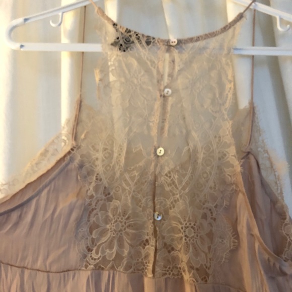 Blush satin/lace H&M camisole - Picture 3 of 3